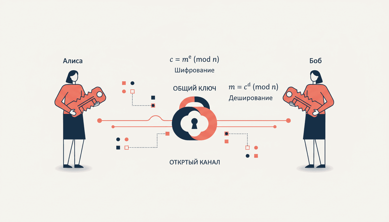 Алгоритм Диффи-Хеллмана: обмен ключами без передачи ключа