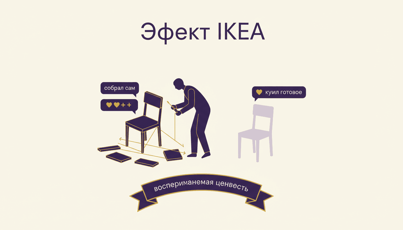 Эффект IKEA: почему собственный труд завышает ценность результата