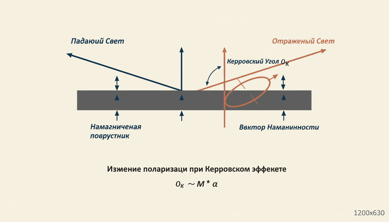 Магнитооптический эффект Керра: отражение от намагниченной поверхности