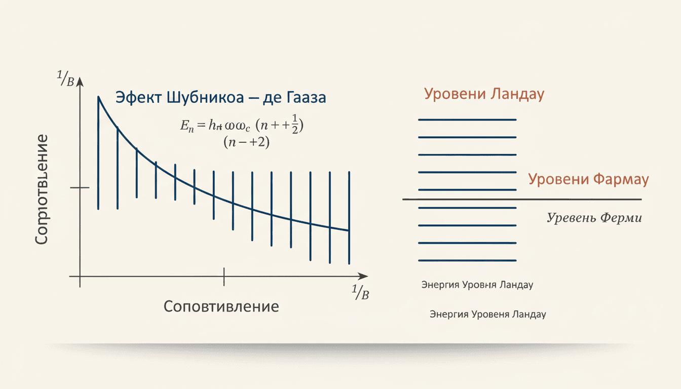 Эффект Шубникова — де Гааза: осцилляции в магнитном поле