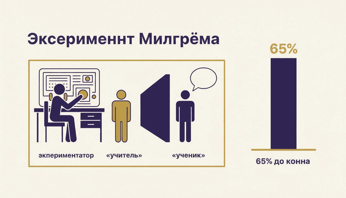 Эксперимент Милгрэма: как обычные люди подчиняются разрушительным приказам