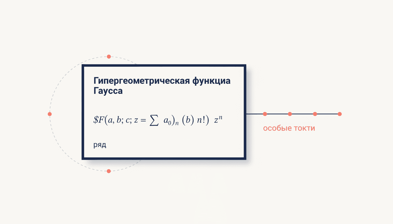 Гипергеометрическая функция Гаусса: ряд, уравнение и свойства