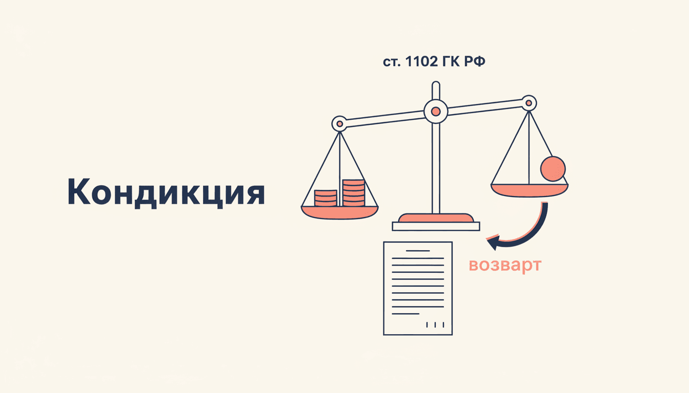 Кондикция в гражданском праве: иск из неосновательного обогащения