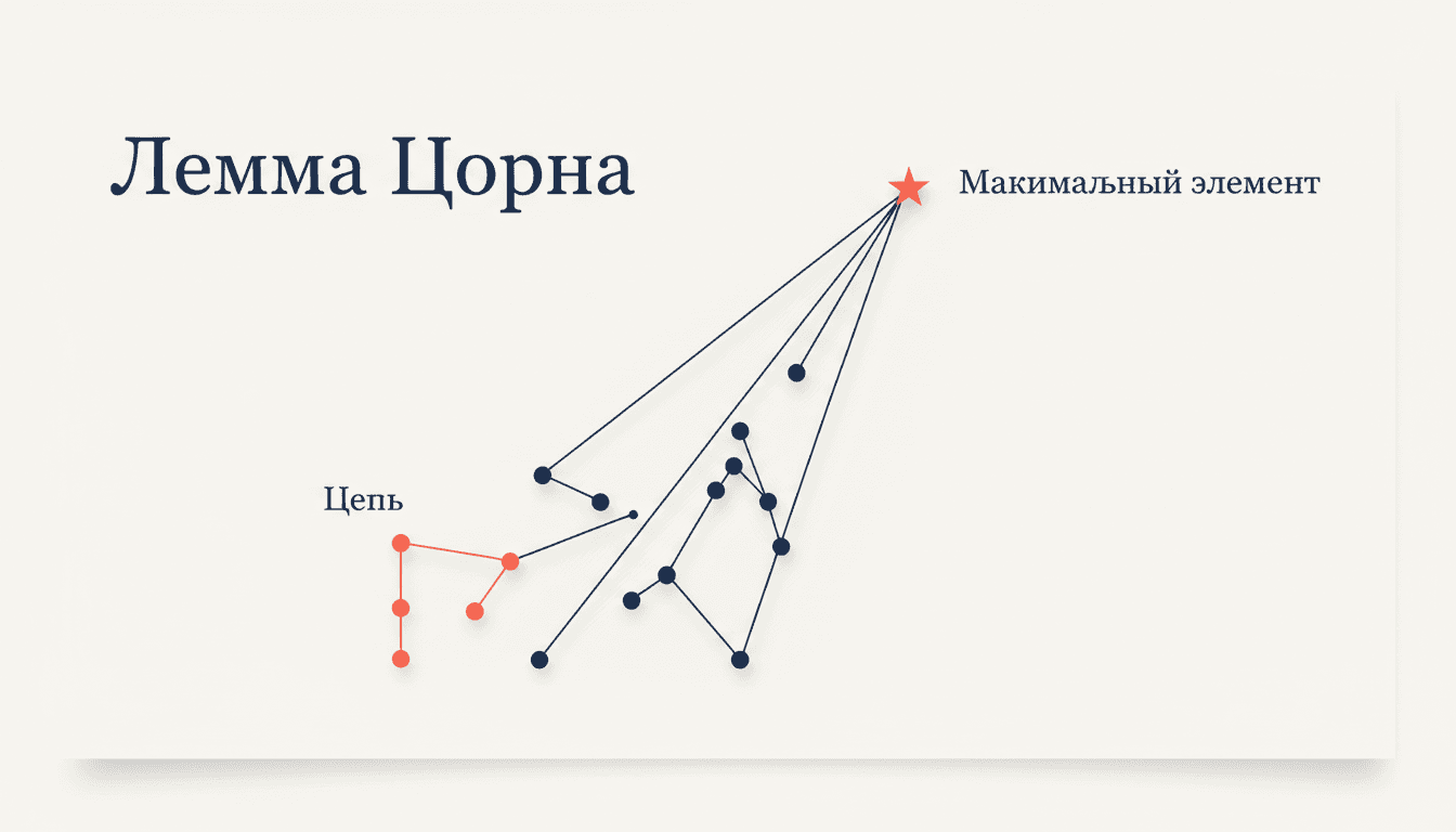 Лемма Цорна: максимальный элемент, аксиома выбора и базис Гамеля