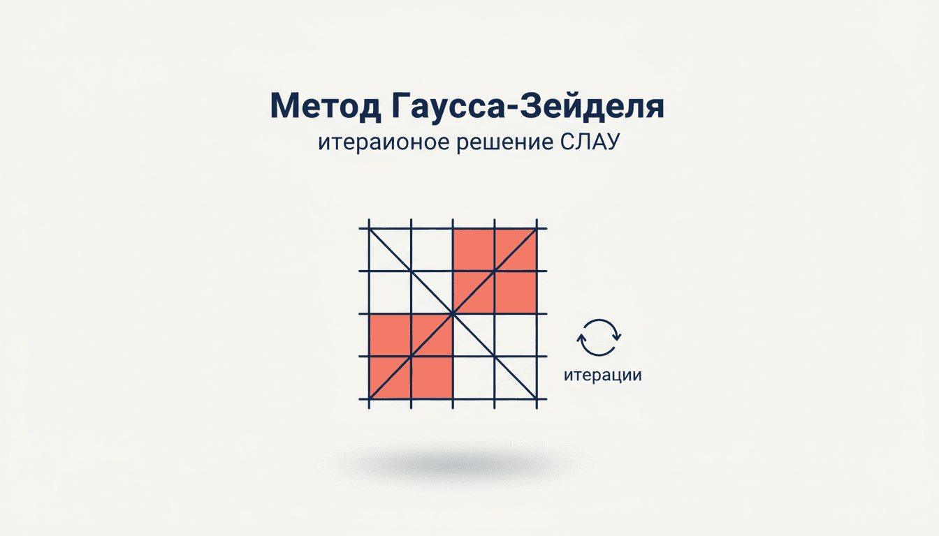 Метод Гаусса-Зейделя СЛАУ: формулы, сходимость, сравнение с Якоби