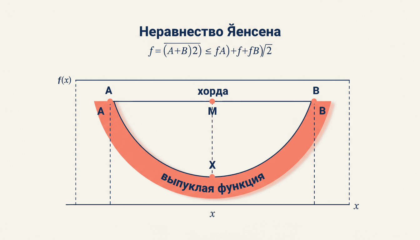 Неравенство Йенсена для выпуклых функций: формулы и применение