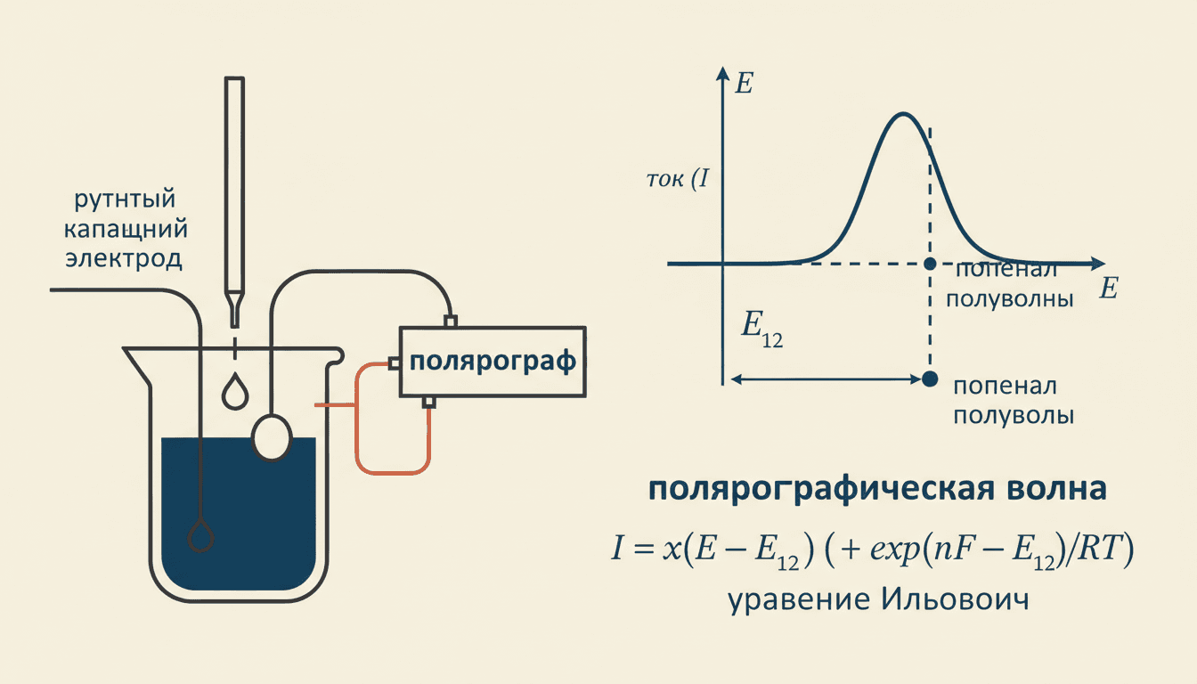 Полярография Гейровского: метод, кривая и уравнение Ильковича
