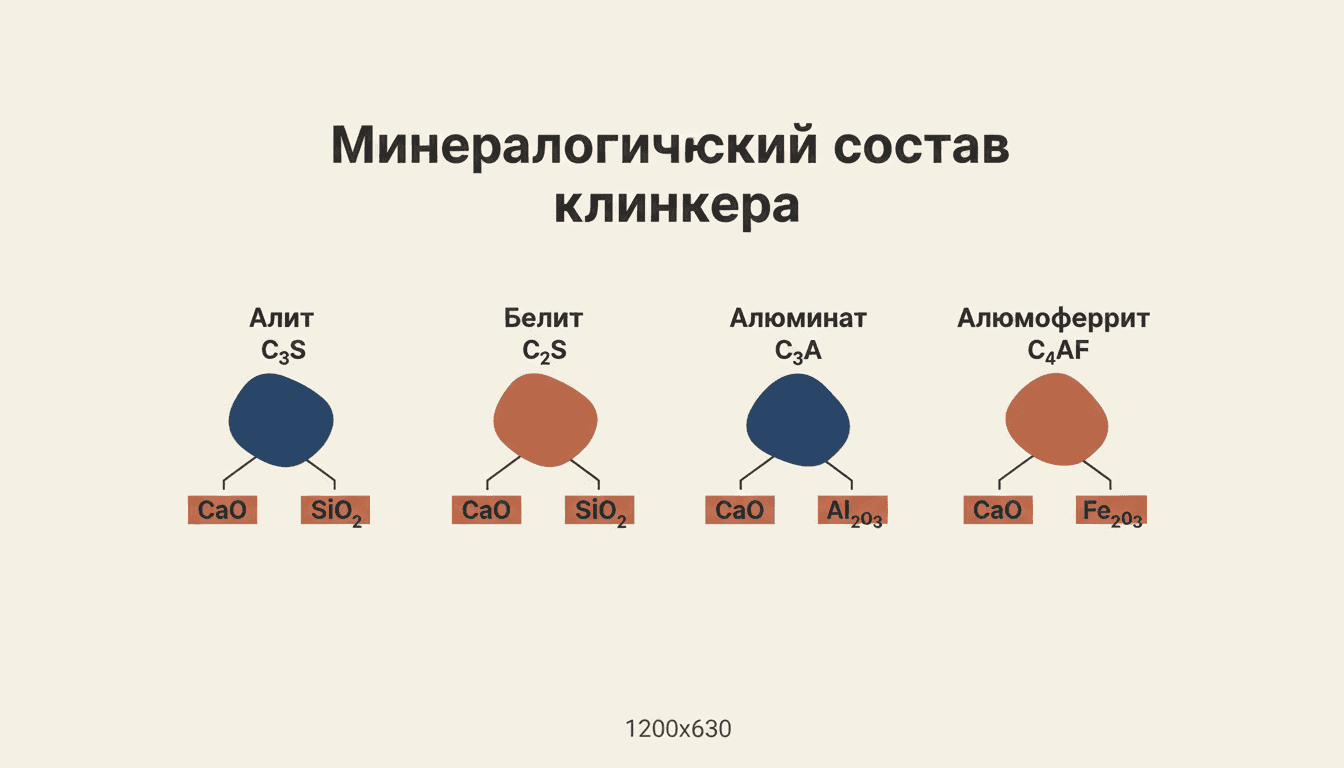 Портландцементный клинкер минералогический состав: фазы и расчёт