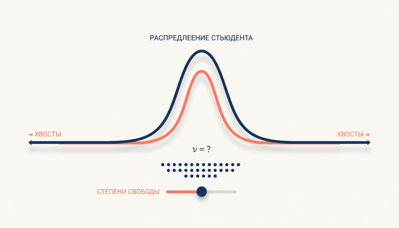 Распределение Стьюдента степени свободы: как они задают форму