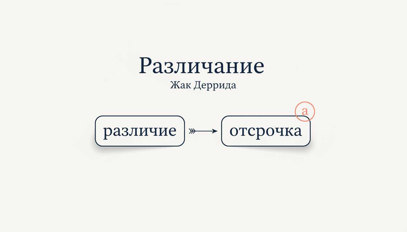 Различание Дерриды: différance и деконструкция смысла