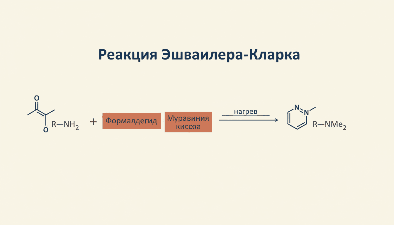 Реакция Эшвайлера-Кларка: метилирование аминов формальдегидом