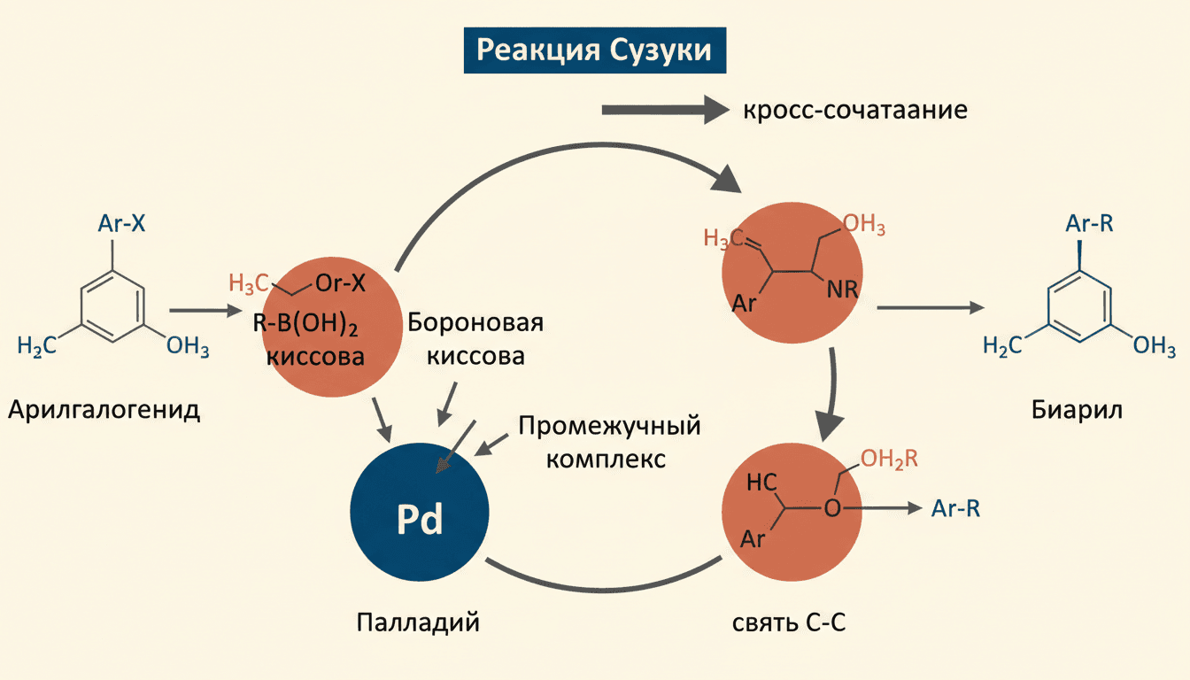 Реакция Сузуки кросс-сочетание: как собрать связь C–C