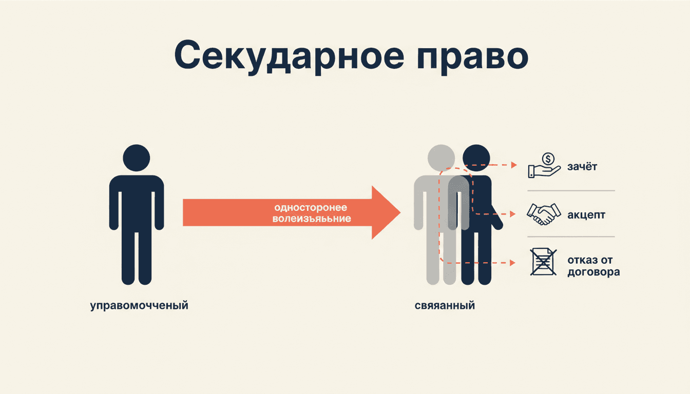 Секундарное право: правомочие, природа и реализация в гражданском праве