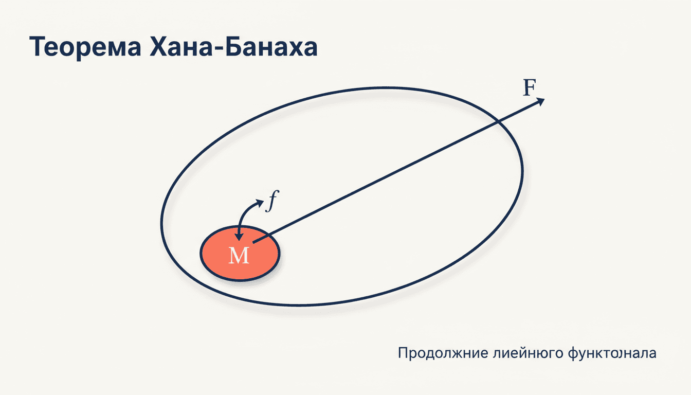 Теорема Хана-Банаха: продолжение функционала и разделение выпуклых множеств