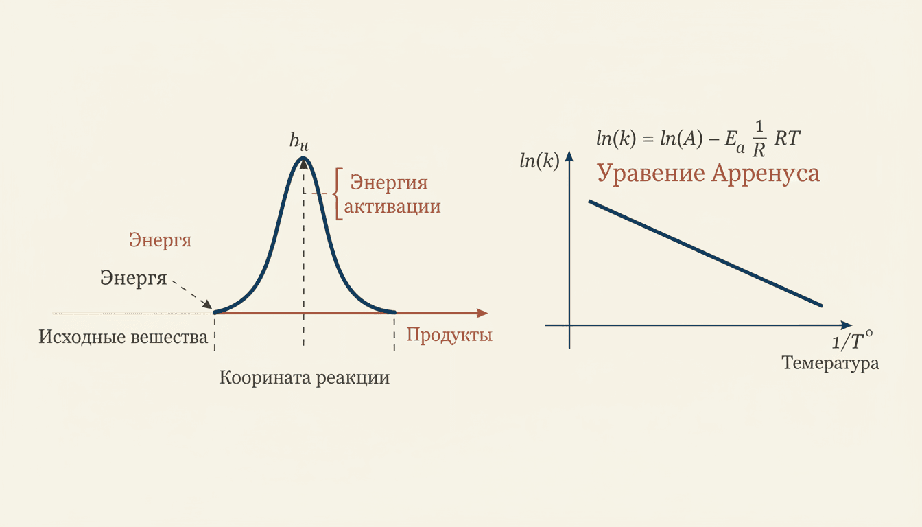 Уравнение Аррениуса: константа скорости и энергия активации