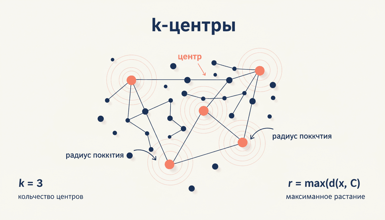 Задача о k-центрах в графе: постановка и алгоритмы