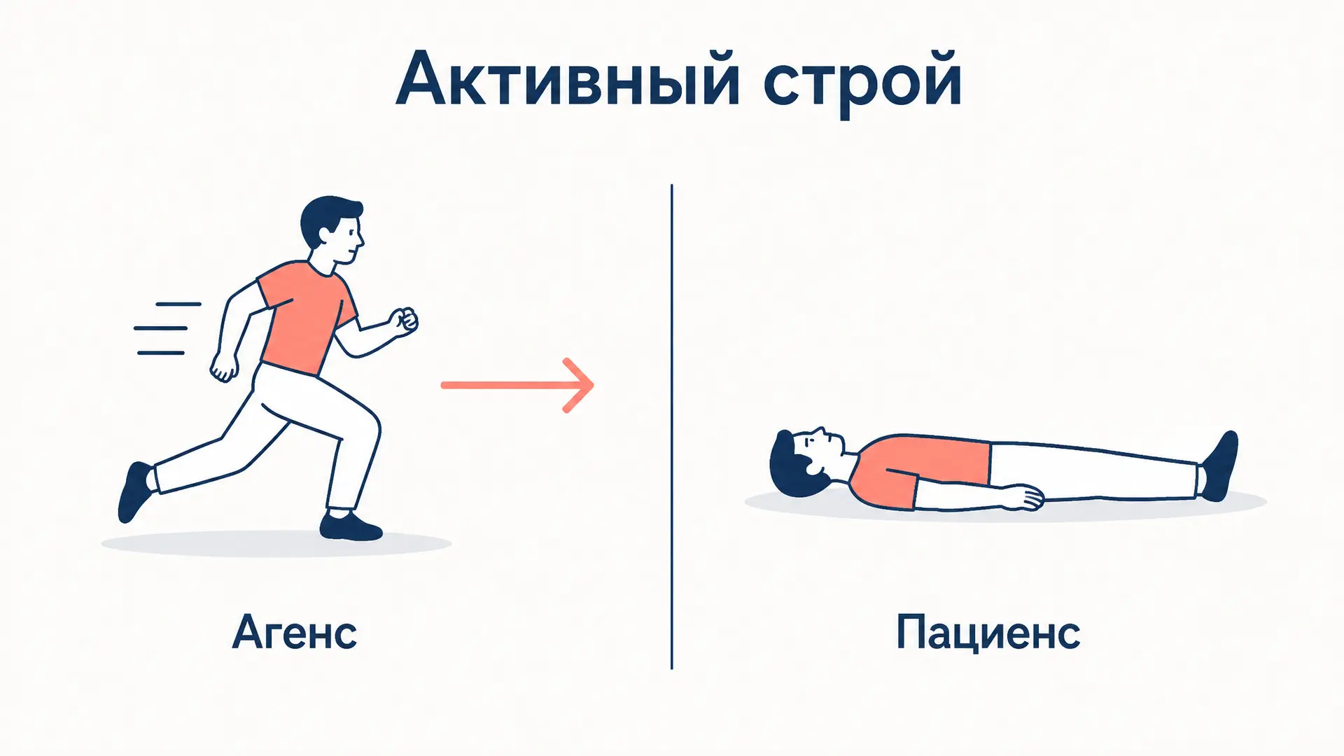 Активный строй языка: агенс, пациенс и деление глаголов