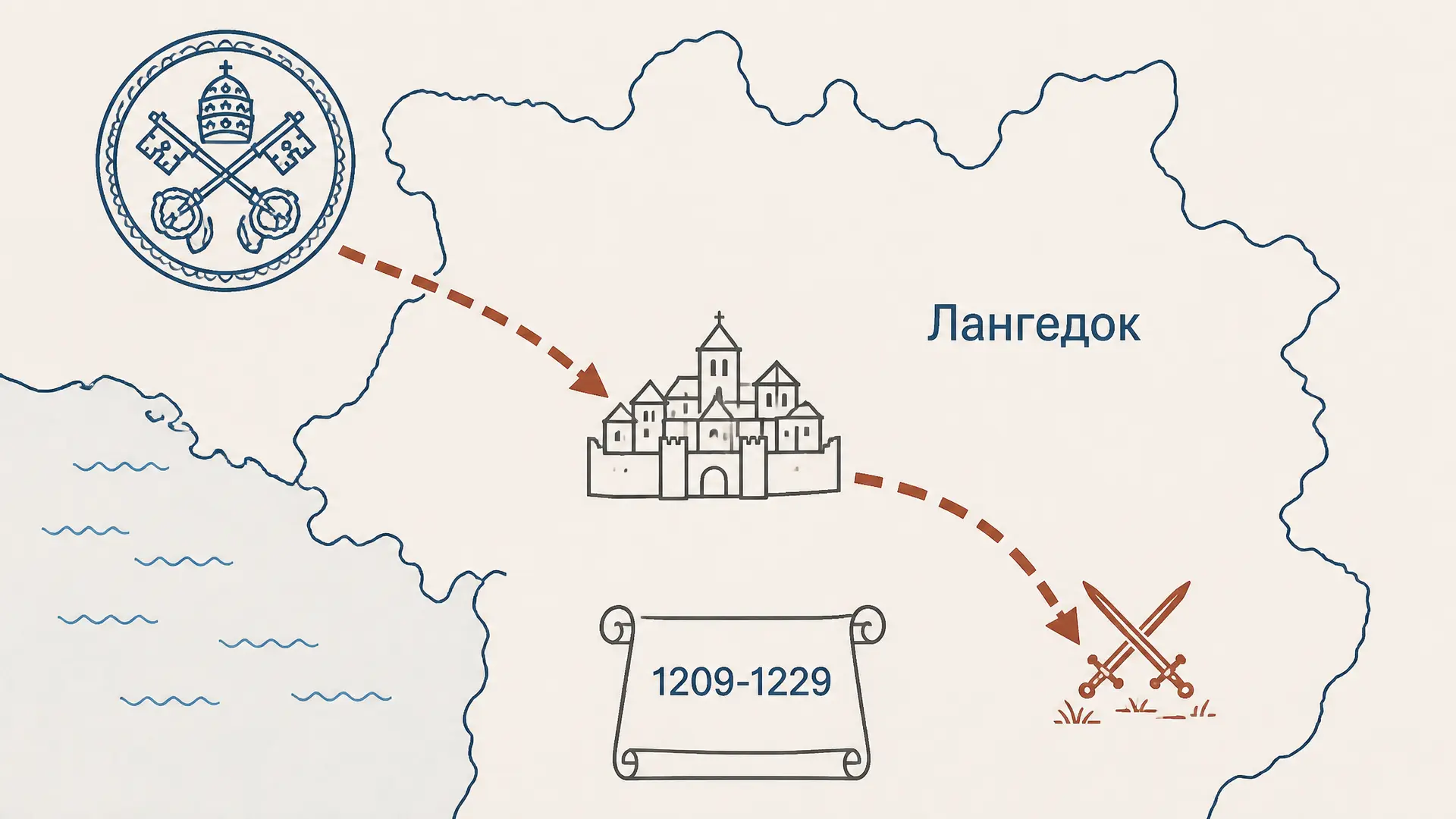 Альбигойские войны: катары, поход и Лангедок