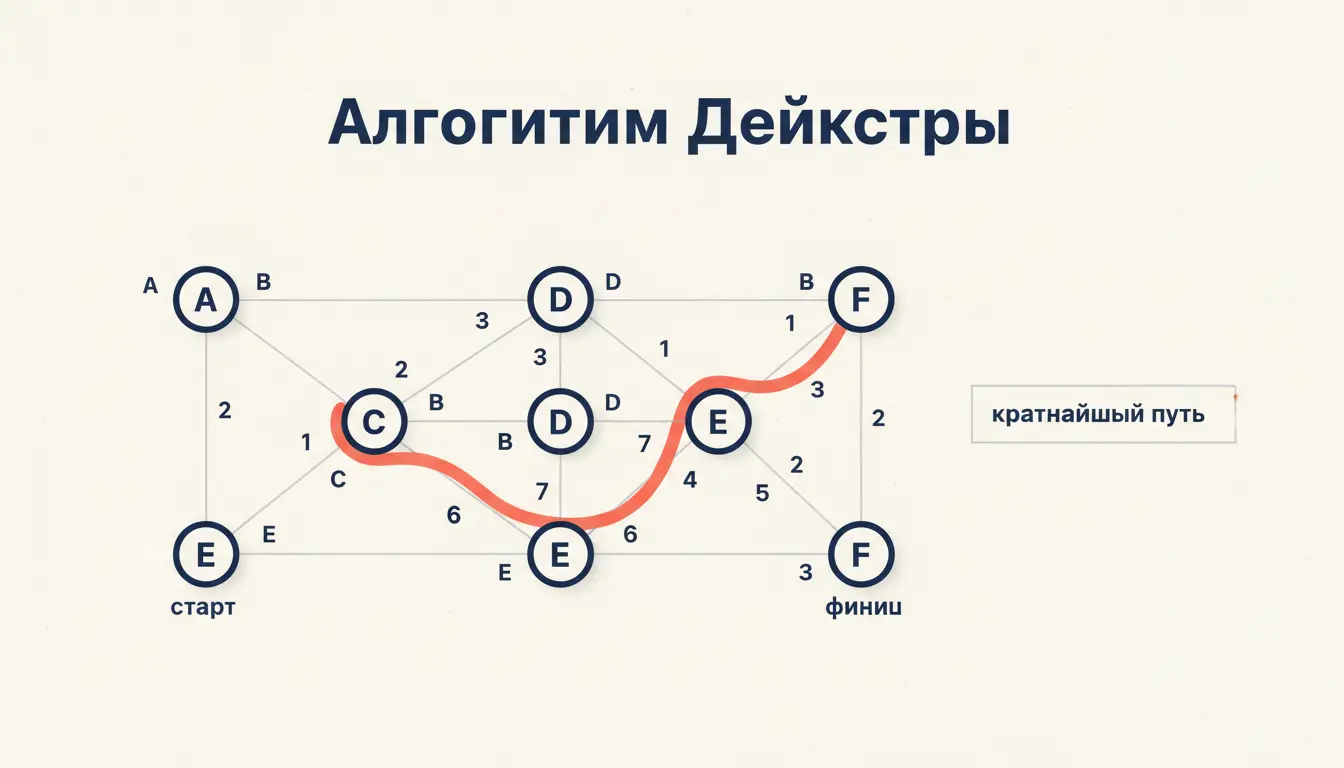 Алгоритм Дейкстры: как найти кратчайший путь в графе