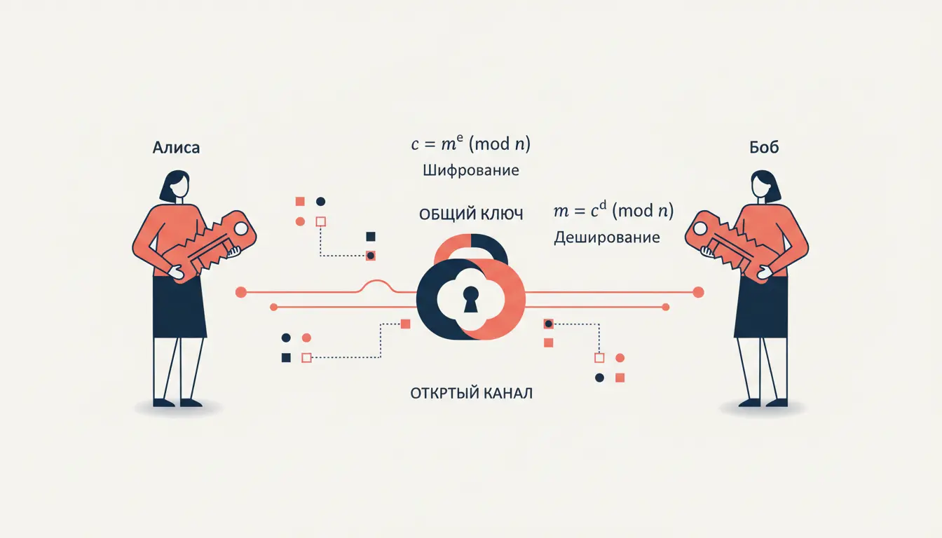Алгоритм Диффи-Хеллмана: обмен ключами без передачи ключа