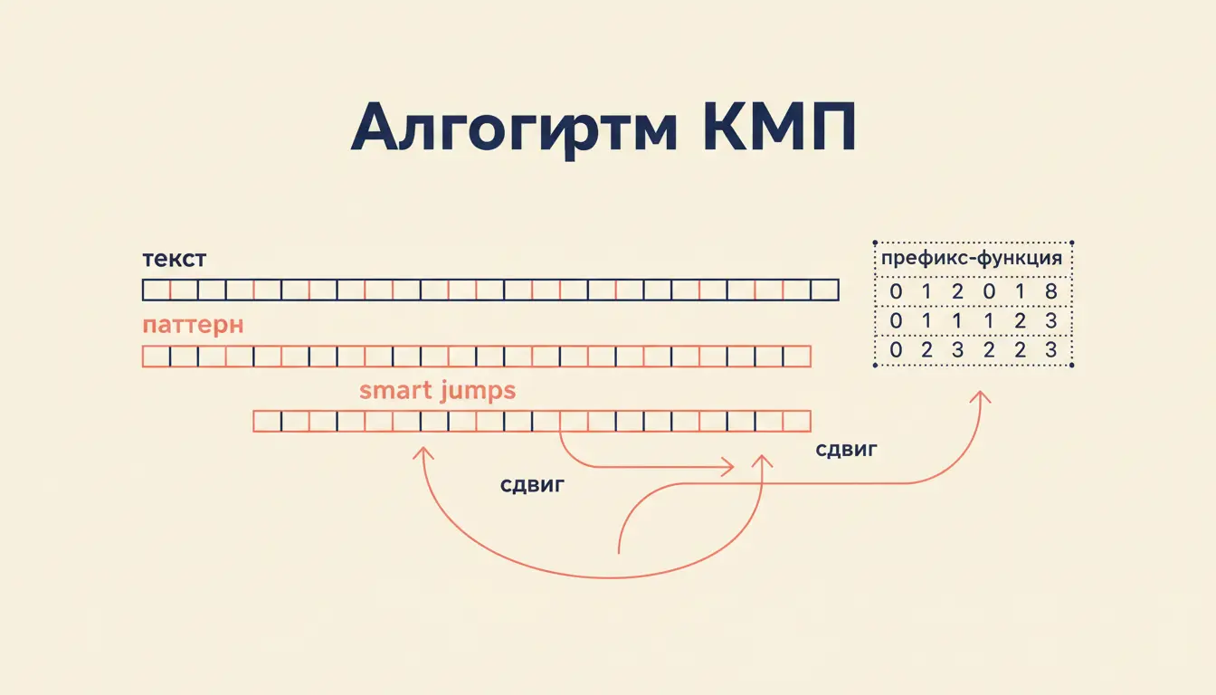 Алгоритм Кнута-Морриса-Пратта: поиск подстроки за O(n+m)