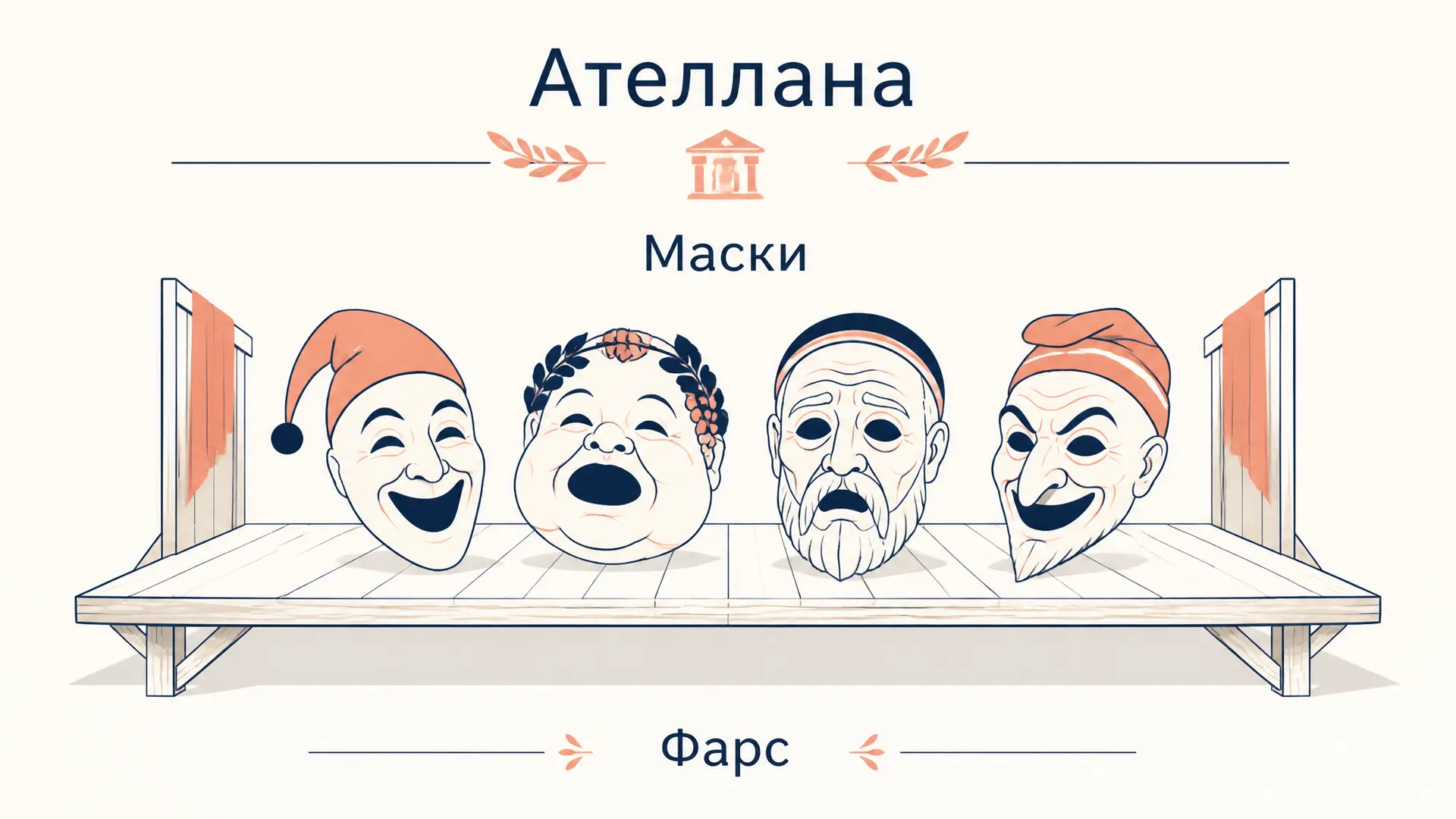 Ателлана: маски, типы и путь к комедии дель арте