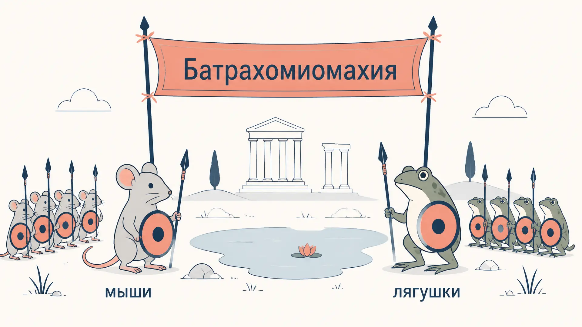 Батрахомиомахия: пародия на эпос