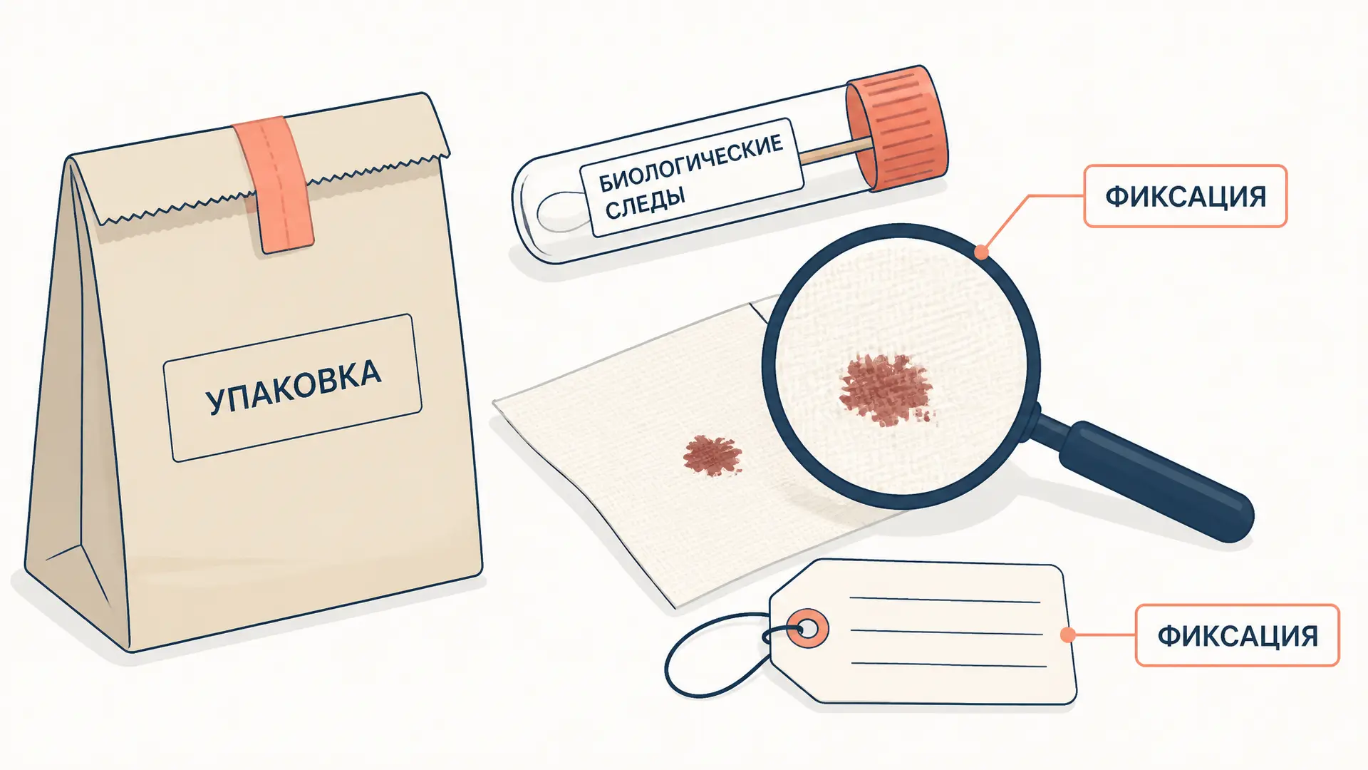 Биологические следы: поиск, фиксация и оценка