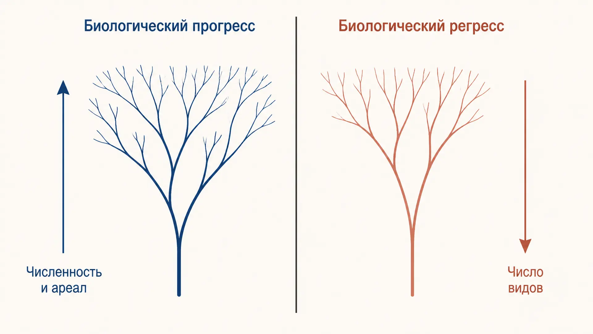 Биологический прогресс и регресс: критерии Северцова