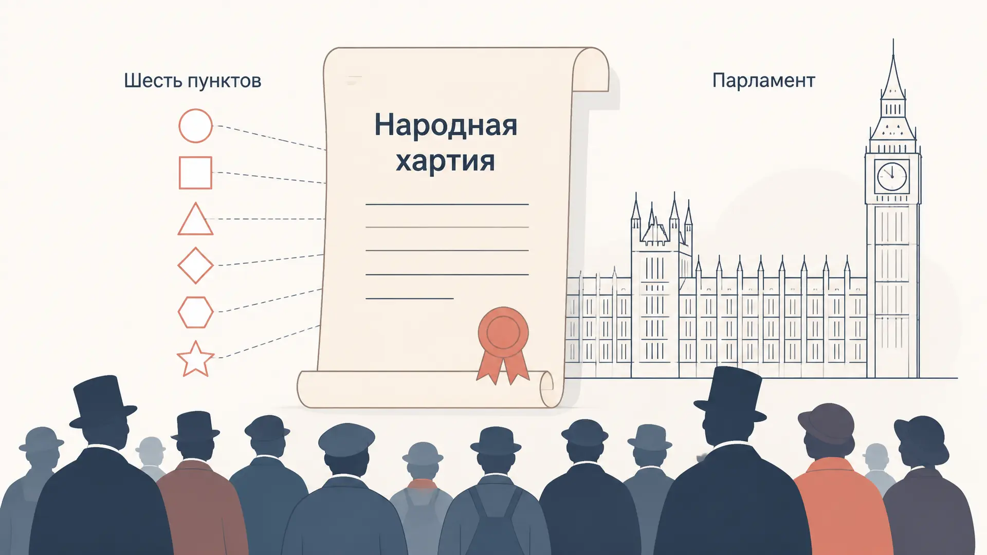 Чартизм в Англии: Народная хартия и три петиции