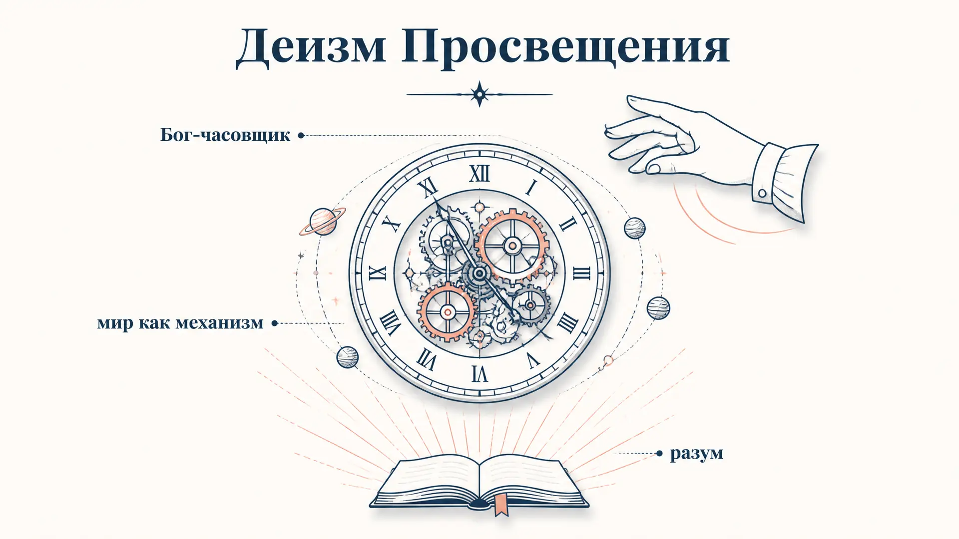 Деизм эпохи Просвещения: Бог-часовщик и религия разума