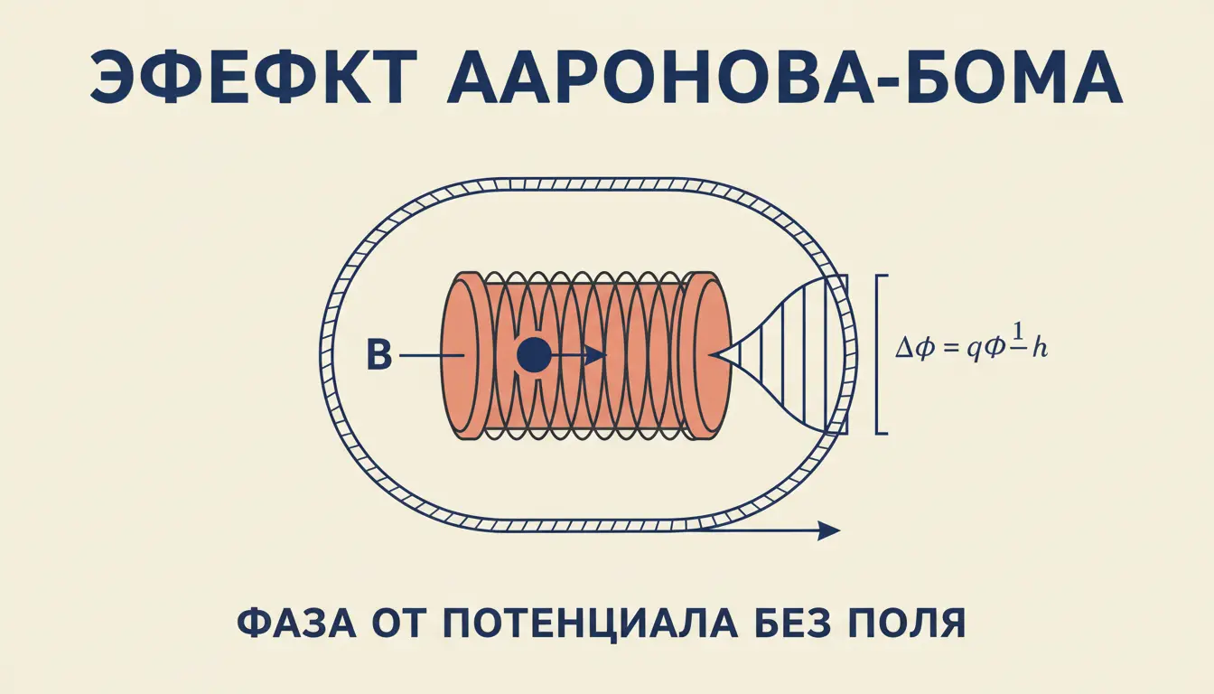 Эффект Ааронова-Бома: фаза без магнитного поля