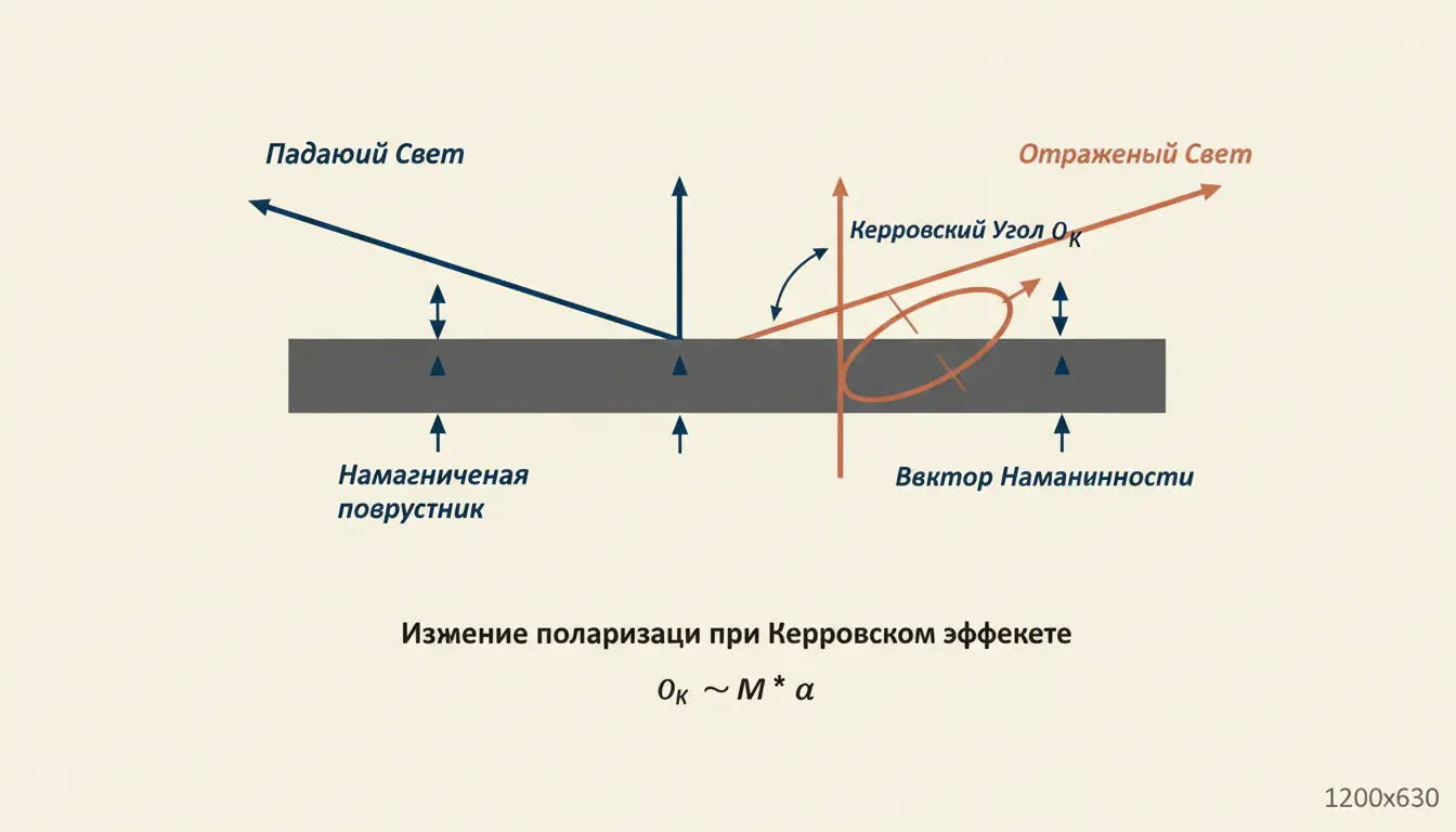 Магнитооптический эффект Керра (MOKE): суть и геометрии