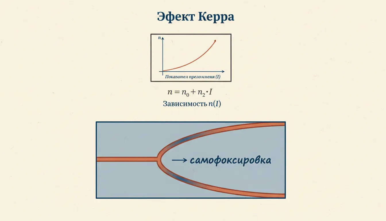 Оптический эффект Керра: нелинейный показатель преломления