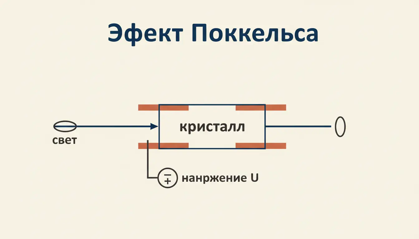 Эффект Поккельса: линейная электрооптическая модуляция света
