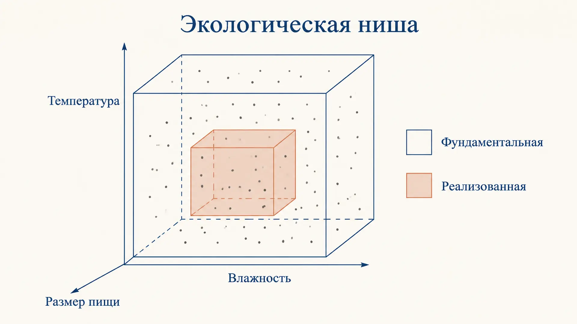 Экологическая ниша Хатчинсона: n-мерный гиперобъём