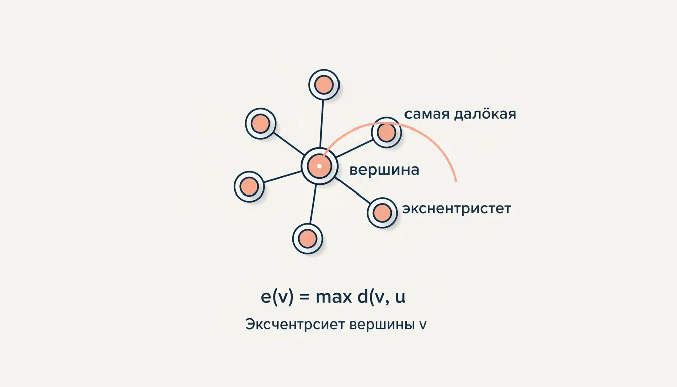 Эксцентриситет вершины графа: определение и расчёт