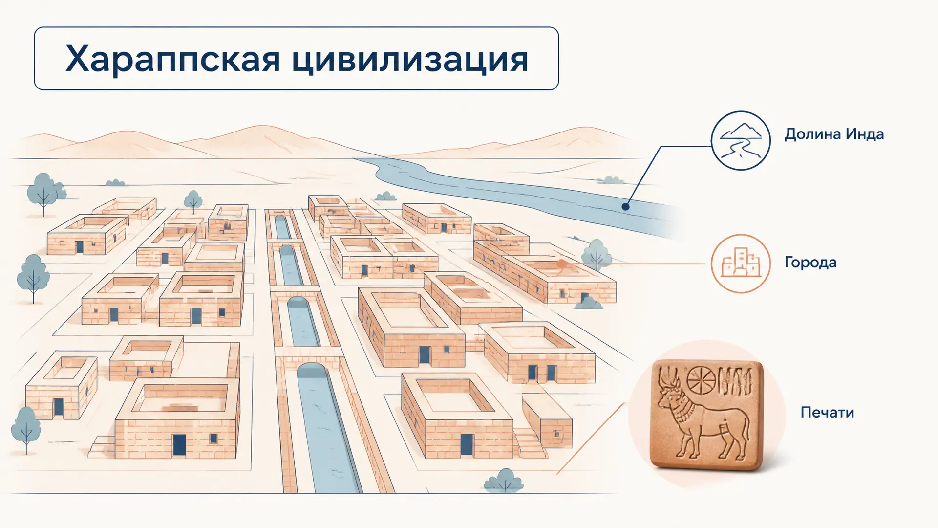Хараппская цивилизация: города долины Инда