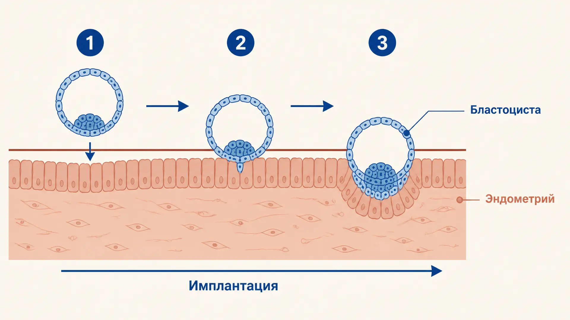 Имплантация бластоцисты: сроки, стадии и значение