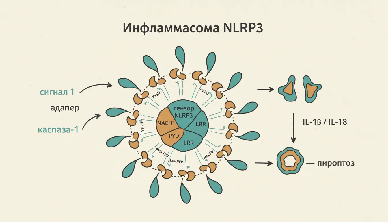 Инфламмасома NLRP3: сборка, активация и роль в болезнях