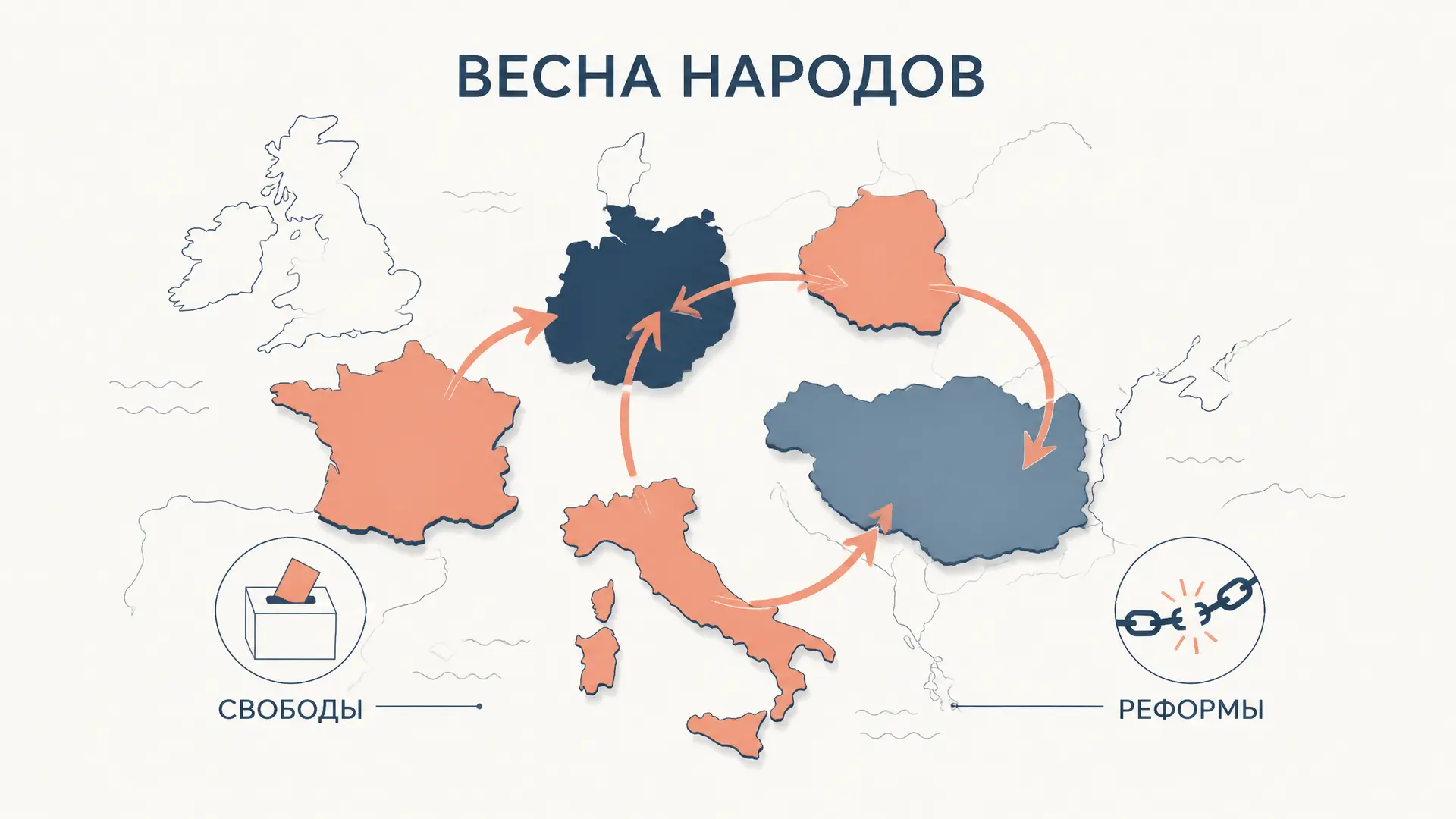 Итоги революций 1848 года: достижения и поражения