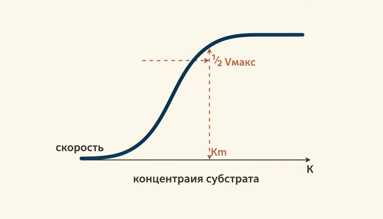 Кинетика Михаэлиса-Ментен: как фермент разгоняет реакцию