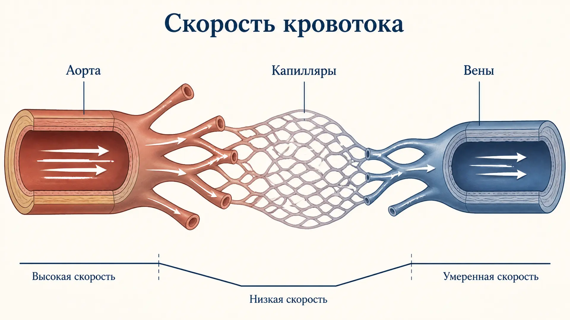 Линейная и объёмная скорость кровотока: формулы и нормы