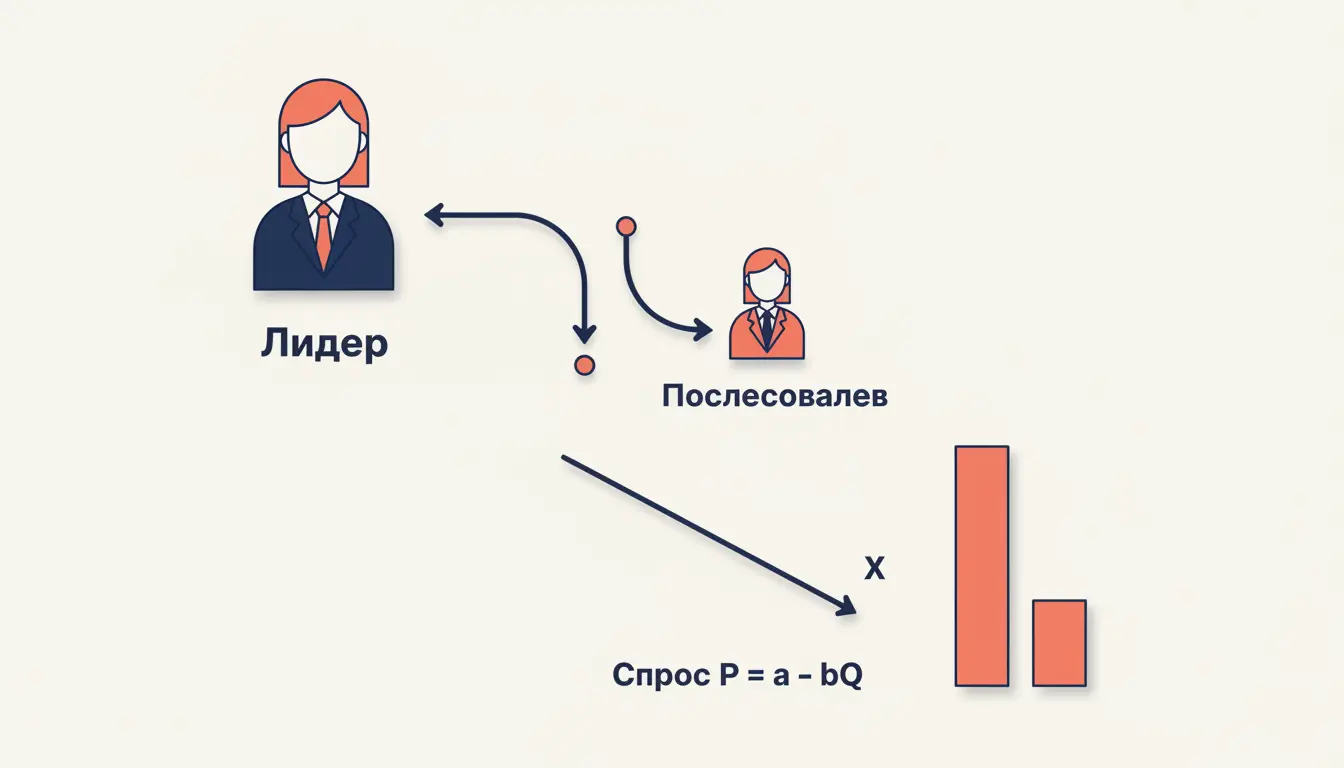 Модель Штакельберга: лидер, последователь и первый ход