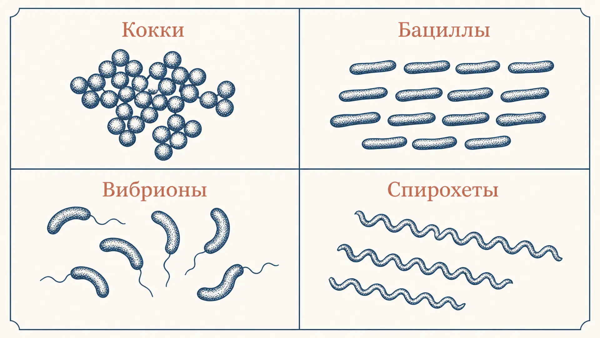 Морфология бактерий: основные формы клеток в микробиологии