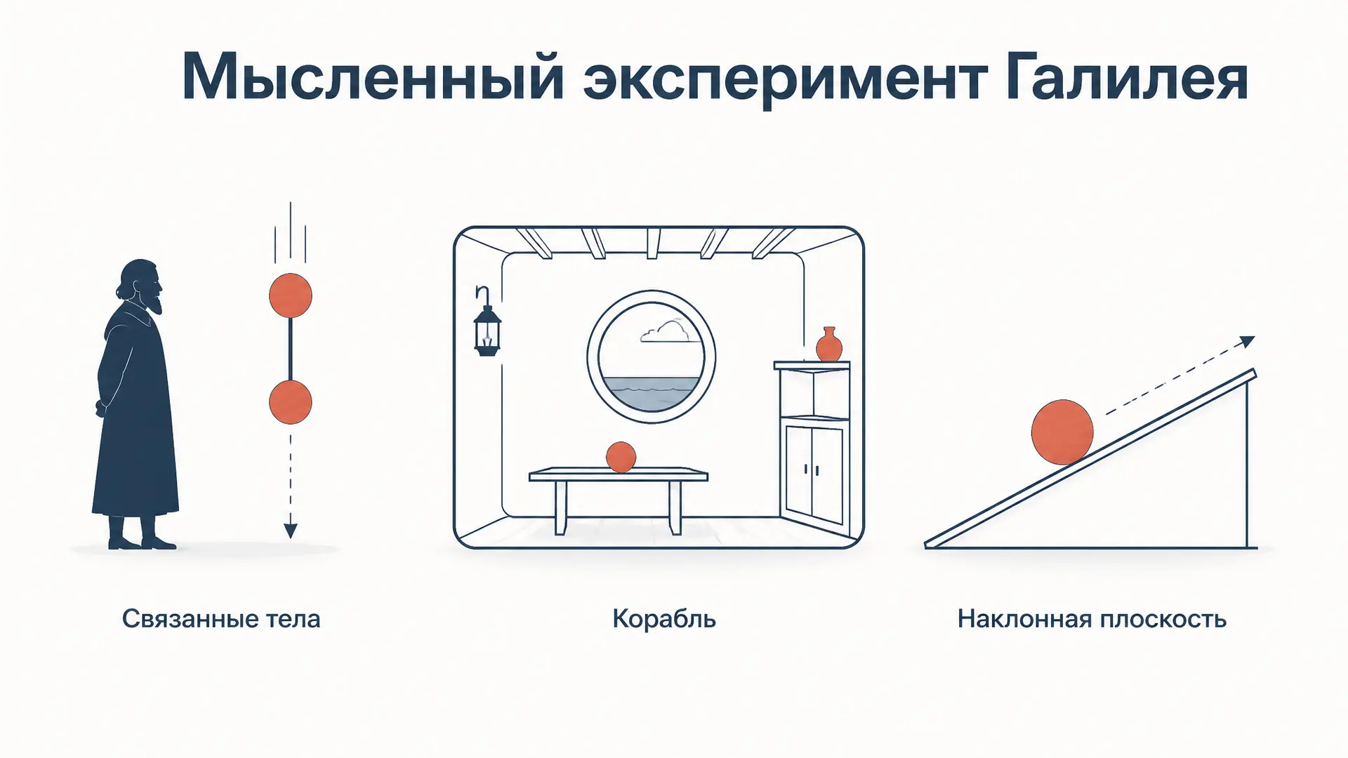Мысленный эксперимент Галилея: как работает метод