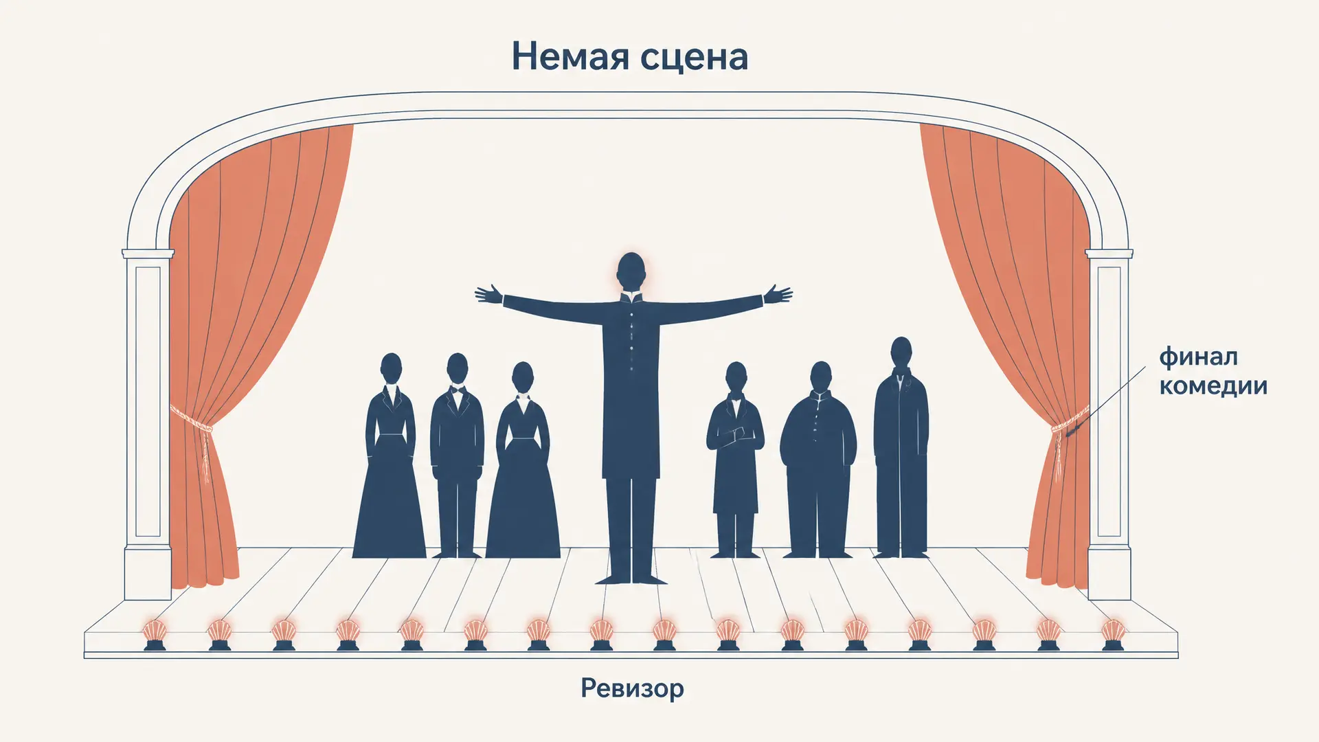 Немая сцена в «Ревизоре»: смысл финала Гоголя