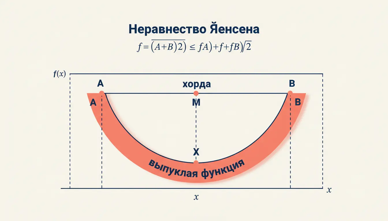 Неравенство Йенсена для выпуклых функций