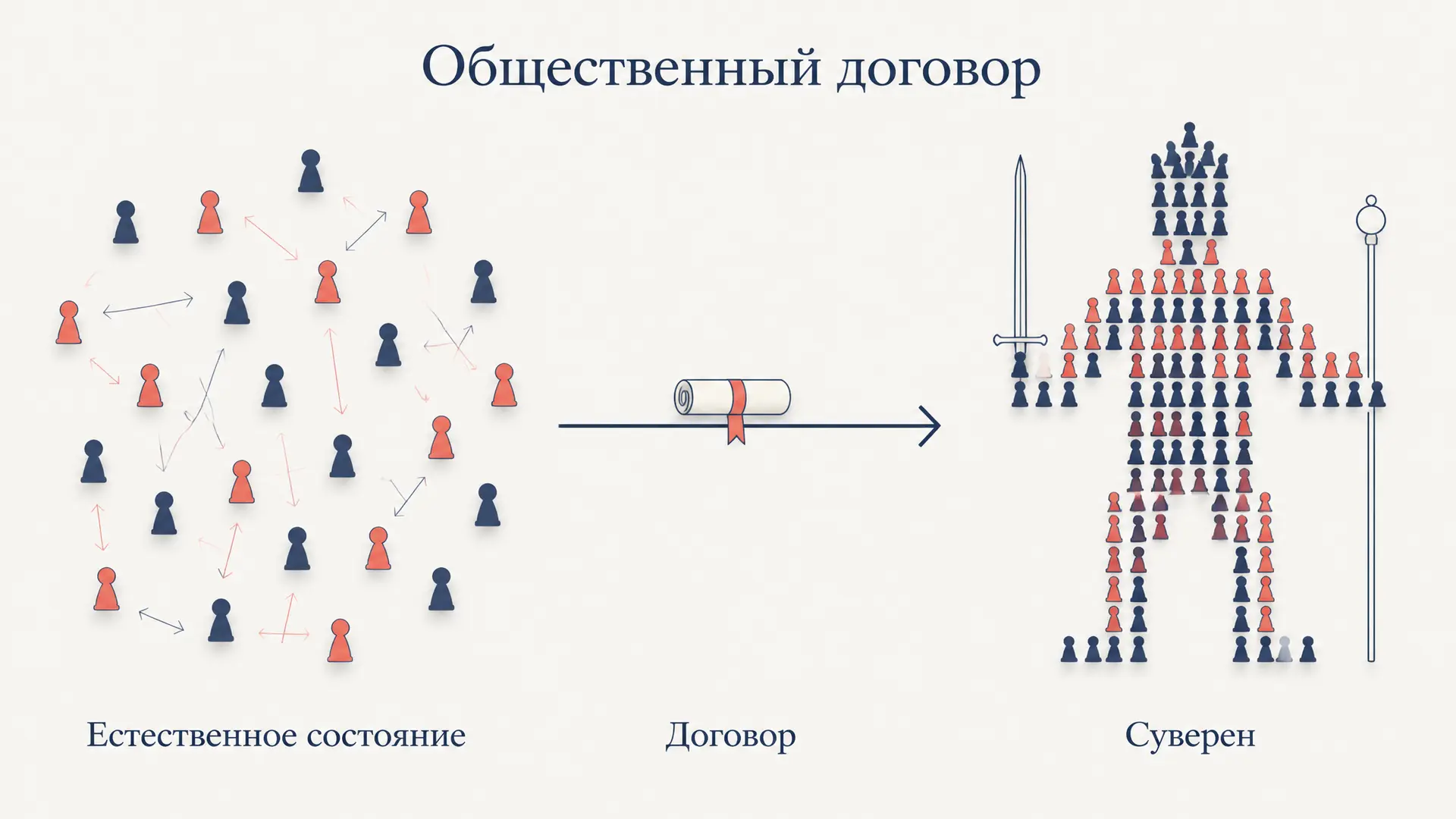 Общественный договор Гоббса: суверен вне договора