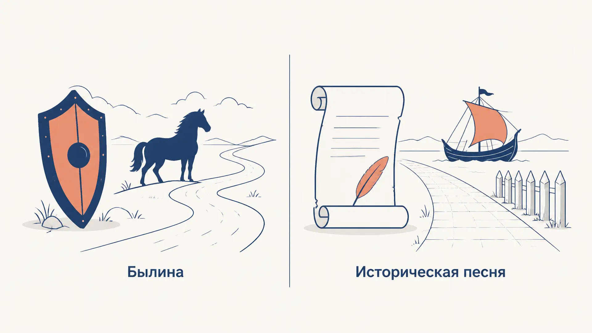 Отличие былины от исторической песни